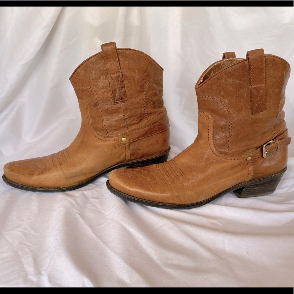 Franco Sarto Western Ankle Boots